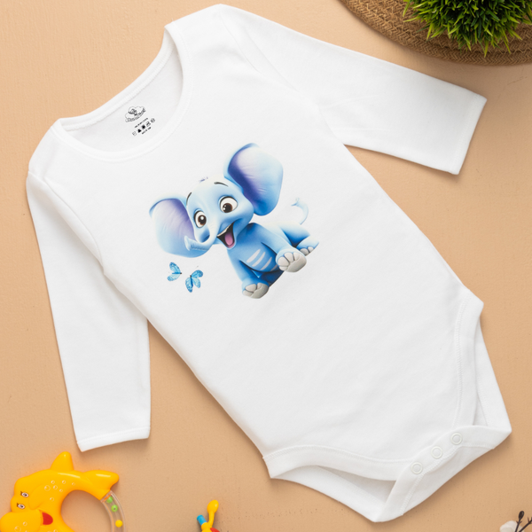 6-12 Months Cute Outfit for Newborn Baby Boy & Girl Romper | Elephant  Animal Printed Design | Babies Soft Cloths
